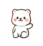 しろまるのかわいいクマスタンプ（個別スタンプ：8）