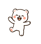 しろまるのかわいいクマスタンプ（個別スタンプ：10）
