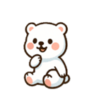 しろまるのかわいいクマスタンプ（個別スタンプ：11）