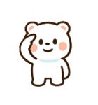 しろまるのかわいいクマスタンプ（個別スタンプ：13）