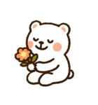 しろまるのかわいいクマスタンプ（個別スタンプ：21）