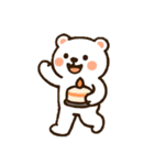 しろまるのかわいいクマスタンプ（個別スタンプ：22）