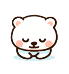 しろまるのかわいいクマスタンプ（個別スタンプ：30）