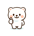 しろまるのかわいいクマスタンプ（個別スタンプ：38）