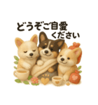 ふわふわコーギーの まごころ便（個別スタンプ：16）