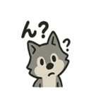 ちょっとマヌケな狼の日常（個別スタンプ：9）
