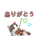 バイオリンねこ（個別スタンプ：1）