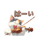 バイオリンねこ（個別スタンプ：6）