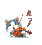 バイオリンねこ（個別スタンプ：11）