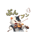バイオリンねこ（個別スタンプ：22）