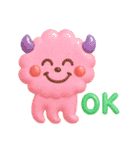 毎日使える、へんてこ落書きのぷにぷに進化（個別スタンプ：2）