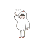 前髪を切りすぎたり鳥やったりパンやったり（個別スタンプ：17）