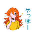 ポップな女の子の飲み会スタンプ（個別スタンプ：3）