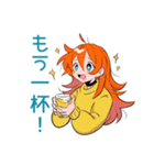 ポップな女の子の飲み会スタンプ（個別スタンプ：8）