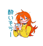 ポップな女の子の飲み会スタンプ（個別スタンプ：10）