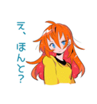 ポップな女の子の飲み会スタンプ（個別スタンプ：16）