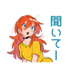 ポップな女の子の飲み会スタンプ（個別スタンプ：17）