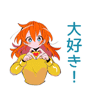 ポップな女の子の飲み会スタンプ（個別スタンプ：20）