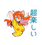ポップな女の子の飲み会スタンプ（個別スタンプ：22）