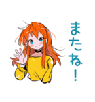 ポップな女の子の飲み会スタンプ（個別スタンプ：24）