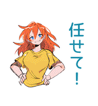 ポップな女の子の飲み会スタンプ（個別スタンプ：29）