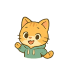 パーカー子猫の楽しいパレード（個別スタンプ：4）