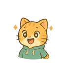 パーカー子猫の楽しいパレード（個別スタンプ：11）