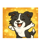 キラキラまじめなボーダーコリー@SFW（個別スタンプ：17）