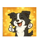 キラキラまじめなボーダーコリー@SFW（個別スタンプ：18）