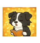 キラキラまじめなボーダーコリー@SFW（個別スタンプ：24）