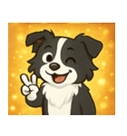 キラキラまじめなボーダーコリー@SFW（個別スタンプ：29）