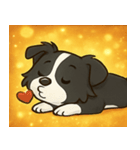キラキラまじめなボーダーコリー@SFW（個別スタンプ：32）
