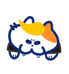 白オレンジにゃんこ－ハロウィンいたずら！（個別スタンプ：18）