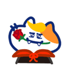 白オレンジにゃんこ－ハロウィンいたずら！（個別スタンプ：19）
