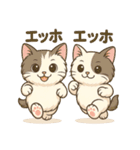双子の子猫「ゆず＆れもん」日常スタンプ（個別スタンプ：8）