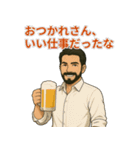 渋ネタ系イケオジの日常スタンプ（個別スタンプ：5）