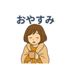 毎日使える秋のあったか女子スタンプ（個別スタンプ：6）