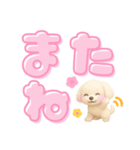 毎日使えるデカ文字♡マルチーズ（個別スタンプ：15）