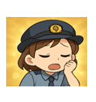 キラキラおまわりさん女子@SFW（個別スタンプ：5）