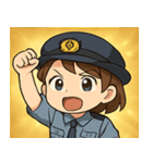 キラキラおまわりさん女子@SFW（個別スタンプ：6）