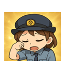 キラキラおまわりさん女子@SFW（個別スタンプ：9）