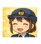 キラキラおまわりさん女子@SFW（個別スタンプ：17）