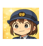 キラキラおまわりさん女子@SFW（個別スタンプ：18）