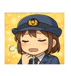 キラキラおまわりさん女子@SFW（個別スタンプ：25）