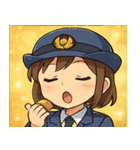 キラキラおまわりさん女子@SFW（個別スタンプ：27）