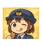 キラキラおまわりさん女子@SFW（個別スタンプ：28）