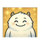 キラキラゆる雪男@SFW（個別スタンプ：1）