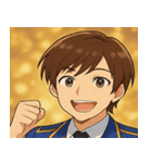 キラキラ全開男性アイドル@SFW（個別スタンプ：17）