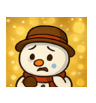 キラキラにっこり雪だるま@SFW（個別スタンプ：4）