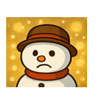 キラキラにっこり雪だるま@SFW（個別スタンプ：10）